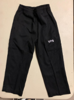 VPS Uniform Gaberdine Long Pants with elastic waist  Black