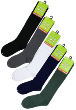 Cotton Knee Hi Socks  (Grey)